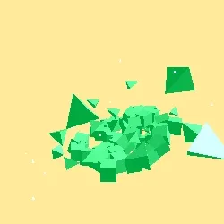 pyrite: emerald enlightened (white fragmented)