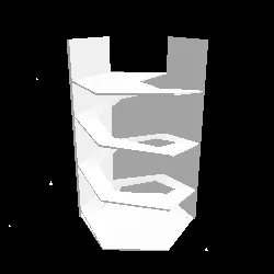 guggenheim: diamond stranded (white fragmented)