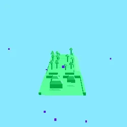 pallet: emerald stratospheric (blue glitched)