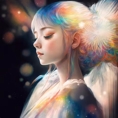 Rainbow Hair Girl