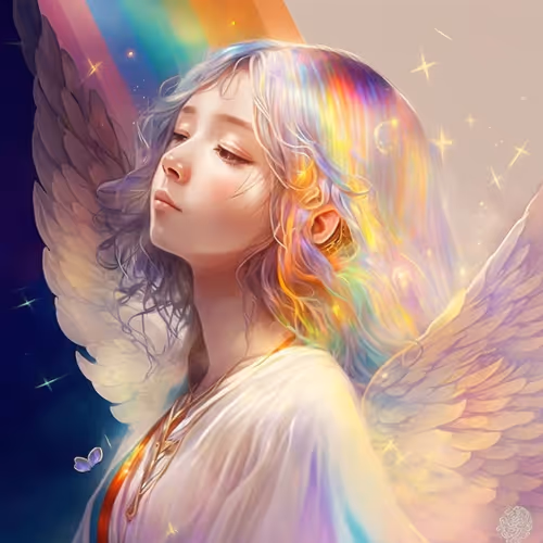 Rainbow Hair Girl