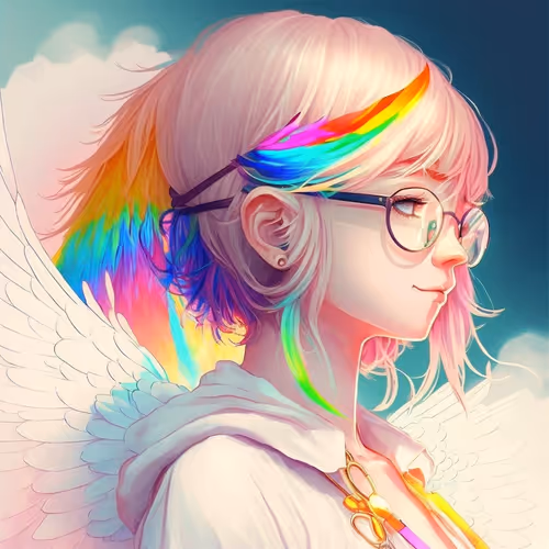 Rainbow Hair Girl