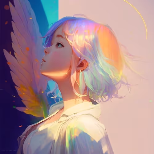 Rainbow Hair Girl