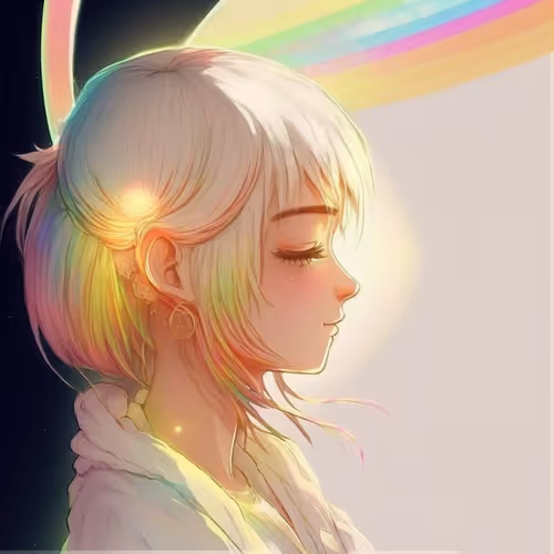 Rainbow Hair Girl