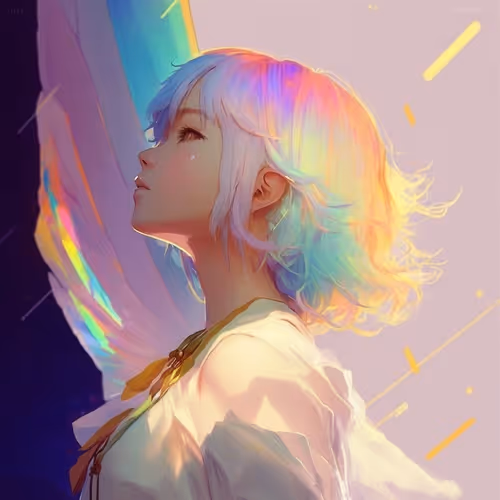 Rainbow Hair Girl