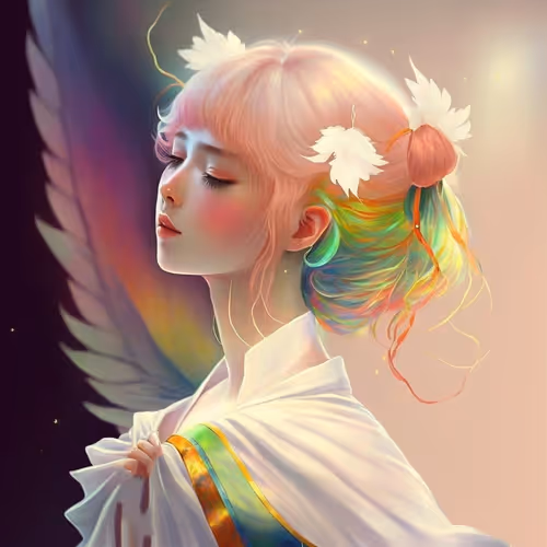 Rainbow Hair Girl