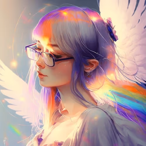 Rainbow Hair Girl