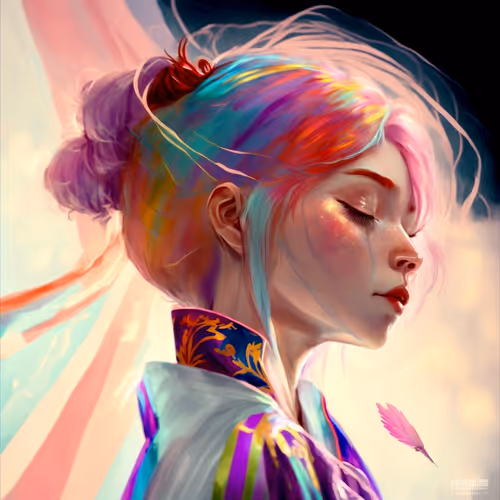Rainbow Hair Girl