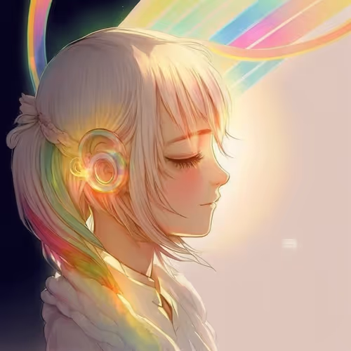 Rainbow Hair Girl