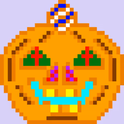 Halloween Pixel Pumpkin #2