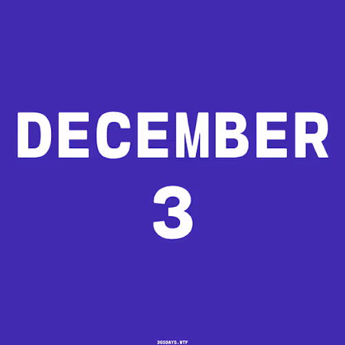 (GEN II) December 3