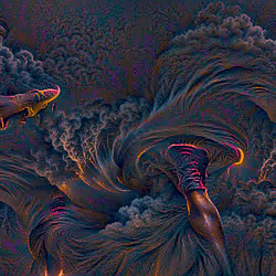 GLOWING LARGE TORNADO AIR ELEMENT