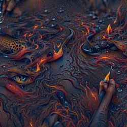 DRIPPY RIVER OF FLAMES FIRE ELEMENT