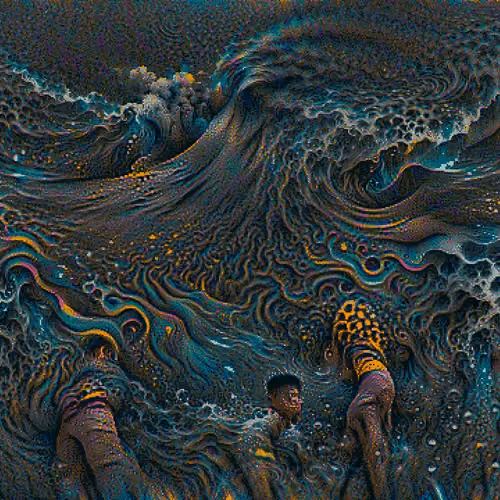 PSYCHEDELIC GIANT WAVES WATER ELEMENT