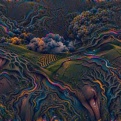 DRIPPY ROLLING HILLS EARTH ELEMENT
