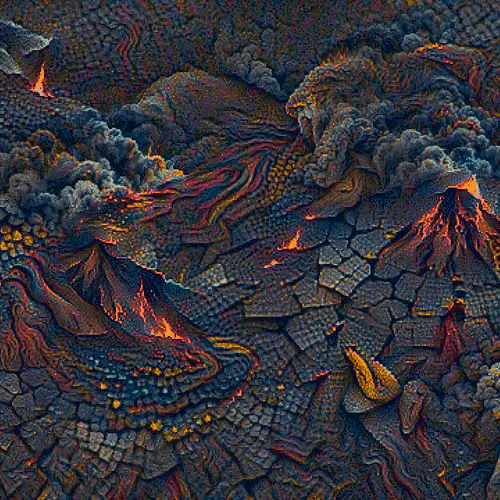 MOSAIC VOLCANICE ERUPTIONS FIRE ELEMENT