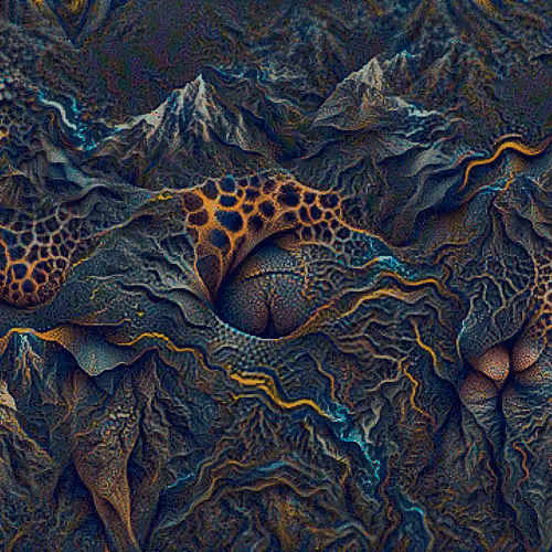 BIOMORPHIC MOUNTAIN RANGE EARTH ELEMENT