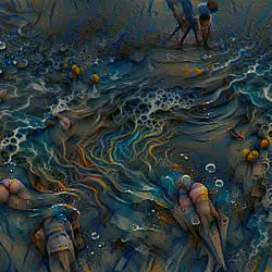 WATERCOLOR SEA CRETURES WATER ELEMENT