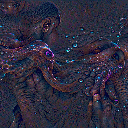 GLOWING GIANT OCTOPUS WATER ELEMENT