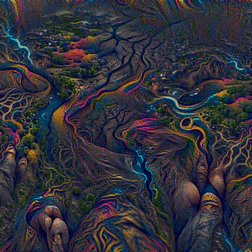 PSYCHEDELIC VALLEYS WITH RIVERS EARTH ELEMENT