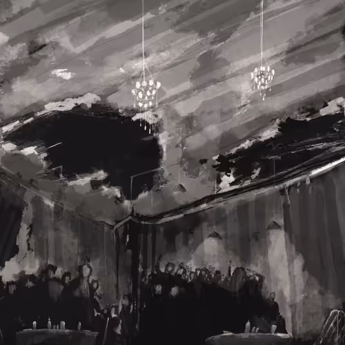 Partial collapse of a restaurant roof