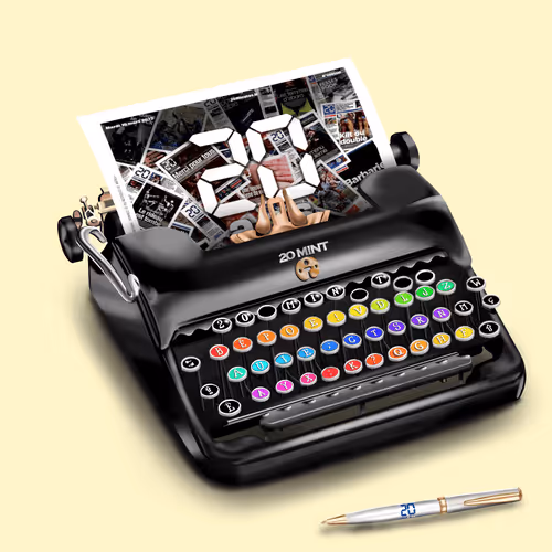 20 Mint Typewriter