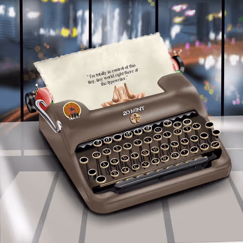 20 Mint Typewriter