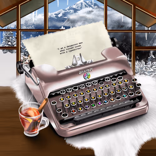 20 Mint Typewriter