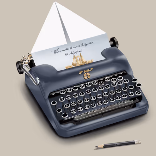 20 Mint Typewriter