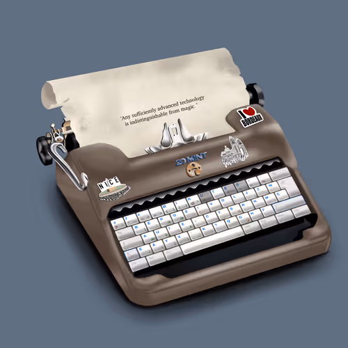 20 Mint Typewriter