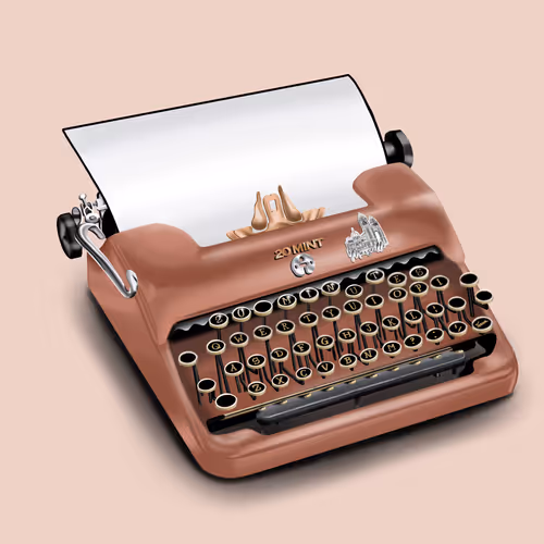 20 Mint Typewriter