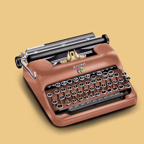20 Mint Typewriter