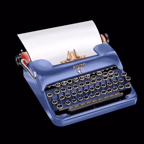 20 Mint Typewriter