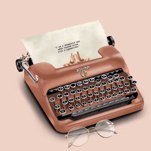 20 Mint Typewriter #614
