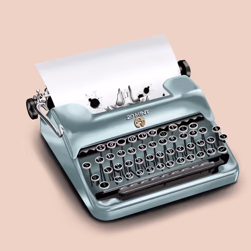 20 Mint Typewriter