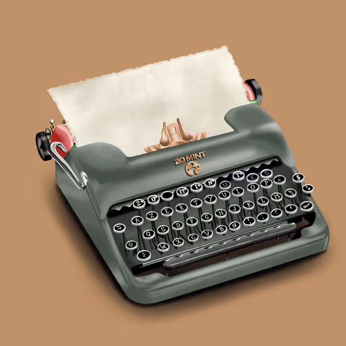 20 Mint Typewriter