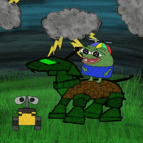 Pepe on a Doge #605