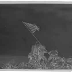 Raising the Flag on Iwo Jima Negative