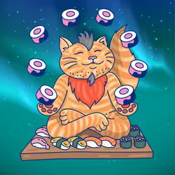 Meditating Cat #69