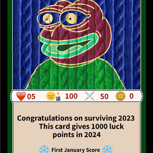 CloudNake First January card 2024
