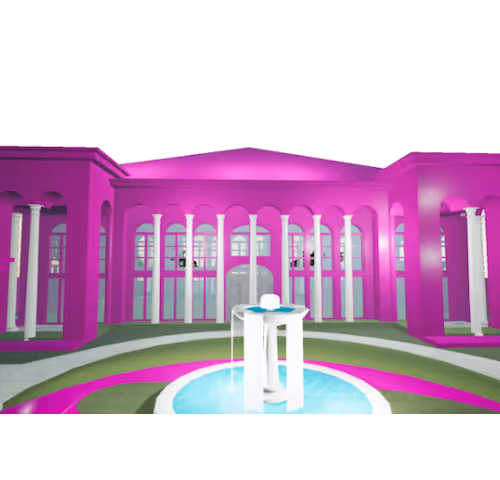 Polka City 3d Asset