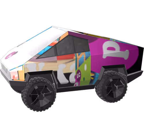 Polka City 3d Asset