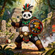 Mayan Warrior Panda