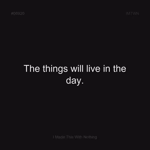 I Made This With Nothing #06920