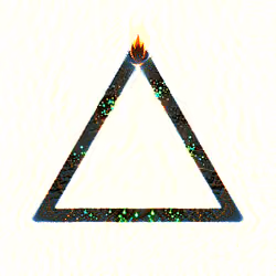 GLOWING BURNING FIRE RUNE