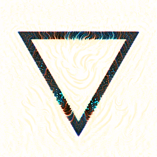 ABSTRACT WAVES WATER RUNE