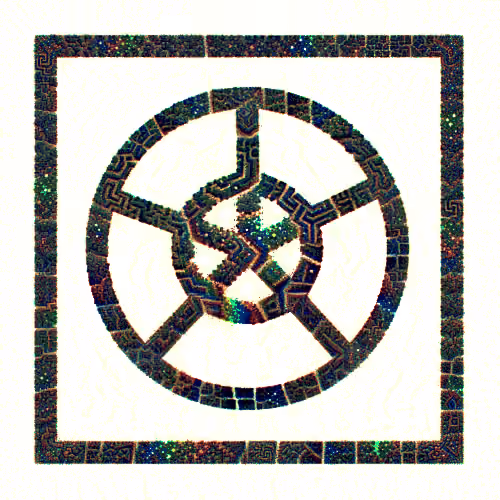 MOSAIC MAZE LABYRINTH RUNE