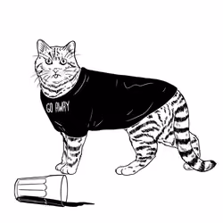 The Sad Cat #3488