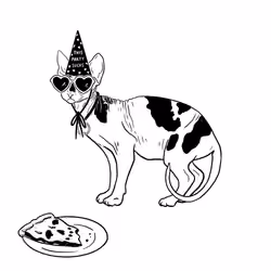 The Sad Cat #2028
