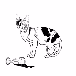 The Sad Cat #1240